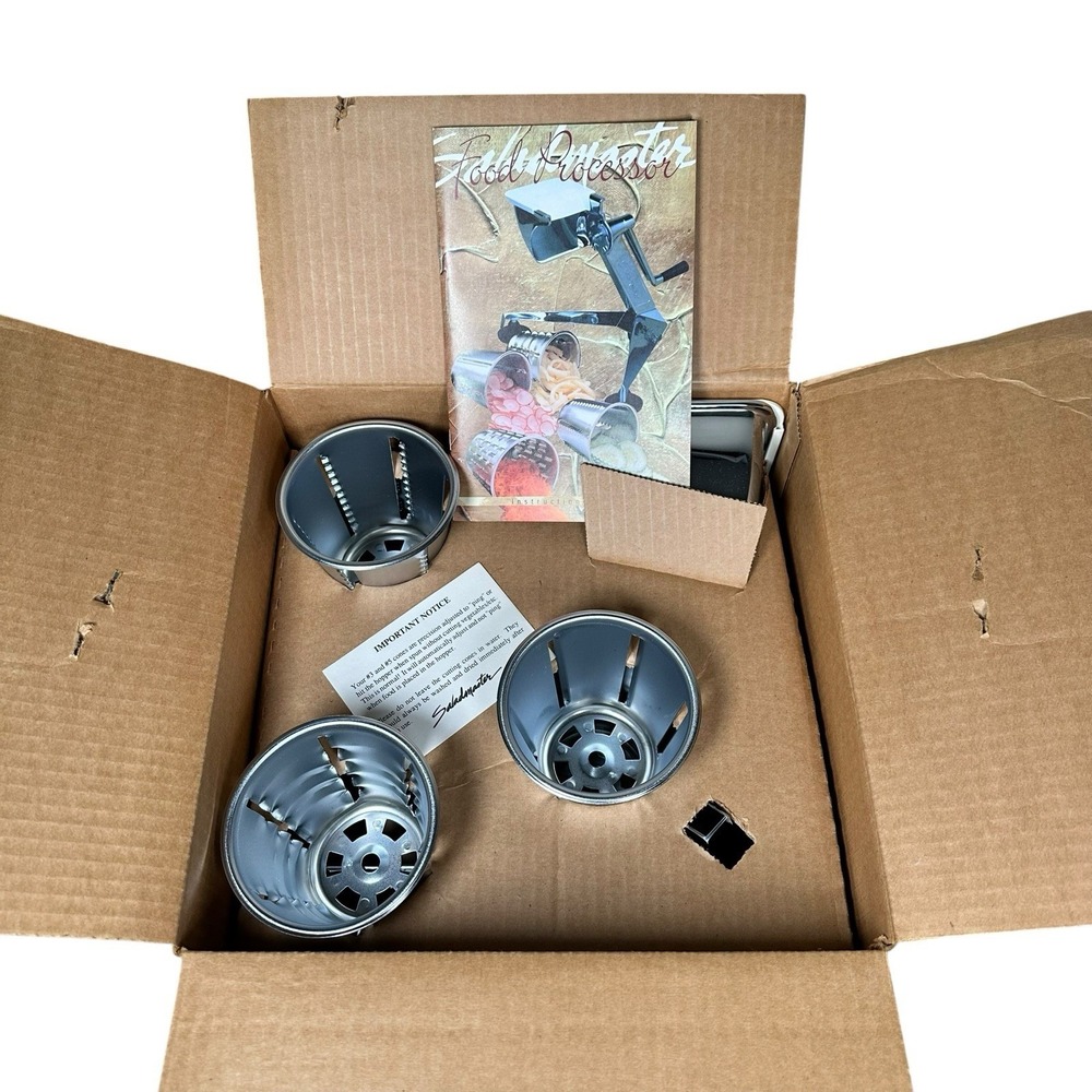 Vtg Saladmaster FiveStar 5N5 Food Processor Attachment Open Box V Machine Manual